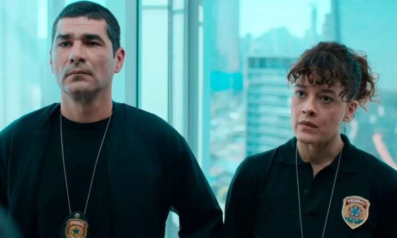 R&ocirc;mulo Braga e Maeve Jinkings como Ben&iacute;cio e Suellen em 'DNA do Crime'