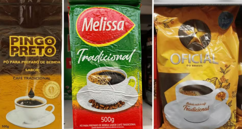 As bebidas sabor café das marcas Pingo Preto, Melissa e Master Blends foram proibidas de serem comercializadas
