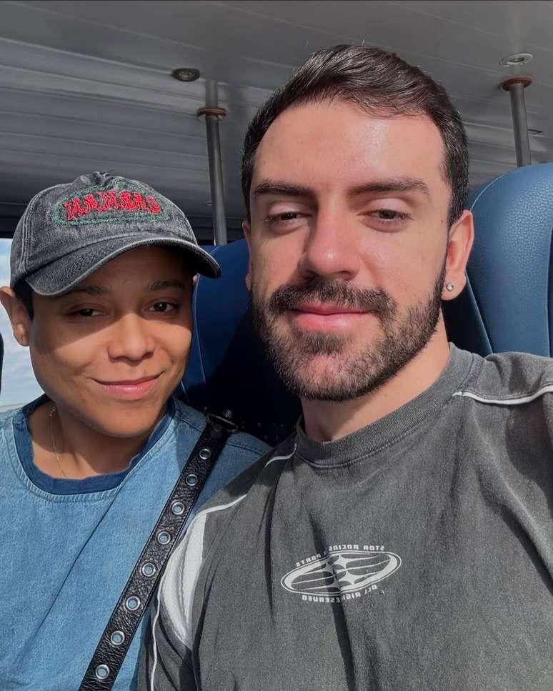 Bruno Matos e Edson Formaggio, seu ex-namorado