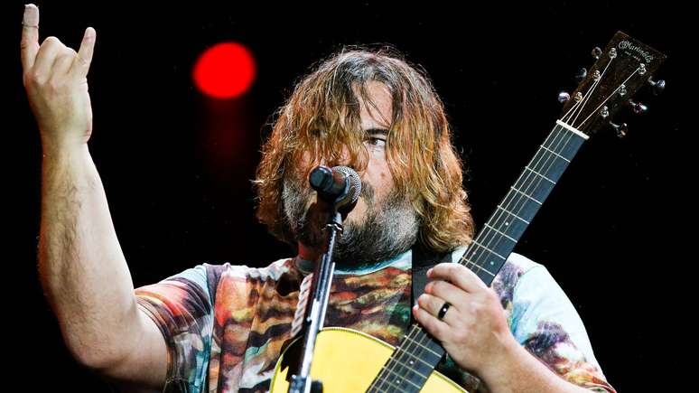 Jack Black com o Tenacious D no Rock in Rio 2019 -