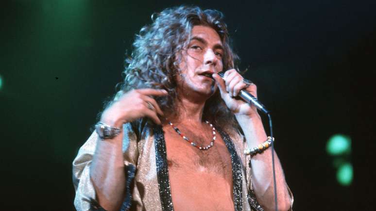 Robert Plant, do Led Zeppelin, em 1975 -