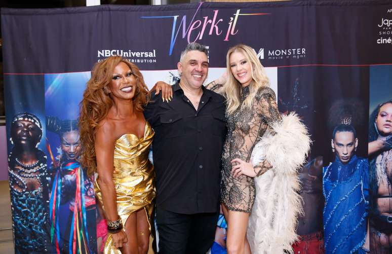 Maxi Weber, Andr&eacute; Nunes e Gianne Albertoni 
