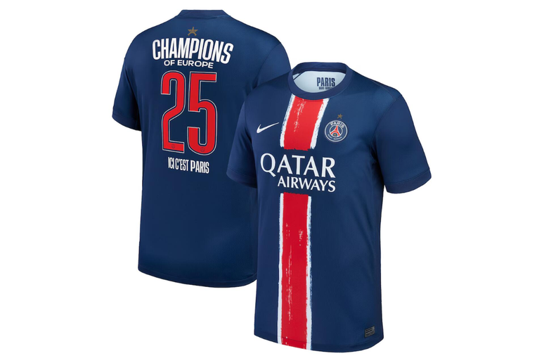 Clube parisiense eterniza conquista in&eacute;dita da Champions League na camisa &ndash;