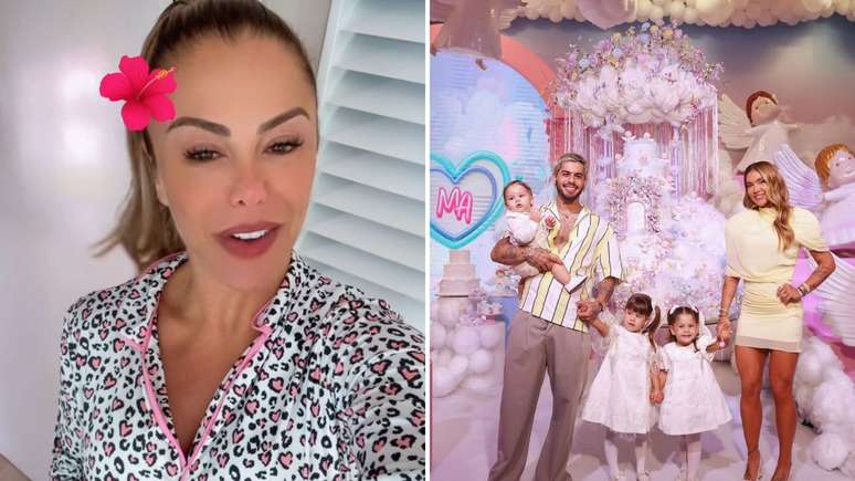 Poliana Rocha se empolgou ao falar da festa da neta em suas redes sociais