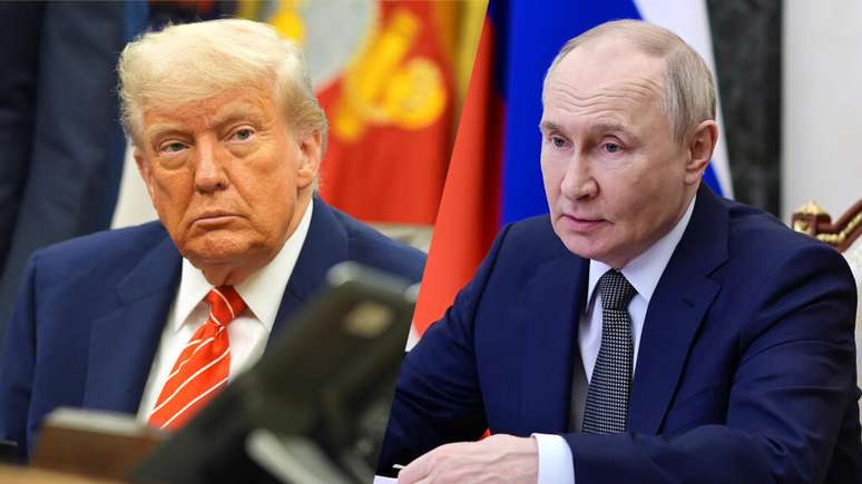 Donald Trump e Vladimir Putin discutiram por telefone o conflito na Ucrânia em 4 de junho de 2025. (Imagem ilustrativa)