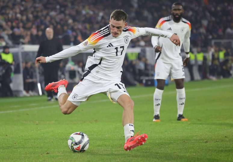 Florian Wirtz (Alemanha) durante jogo contra a Bósnia e Herzegovina, no dia 16.11.2024 