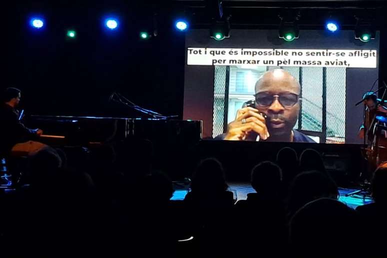 Keith Lamar durante apresentação em show