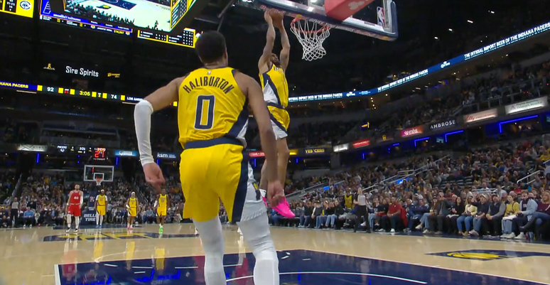 Indiana Pacers durante jogo 