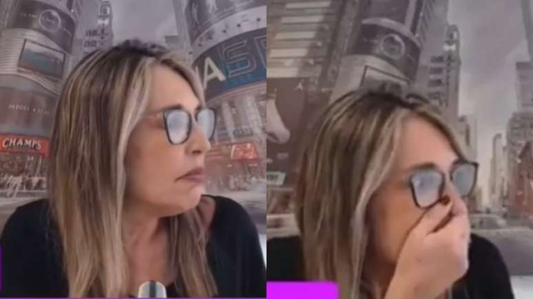 Jornalista C&iacute;ntia Lima se assusta com barulho de tiros