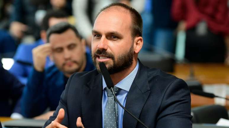 O deputado federal licenciado Eduardo Bolsonaro (PL-SP) O deputado federal licenciado Eduardo Bolsonaro (PL-SP)