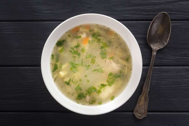 Caldo de frango 