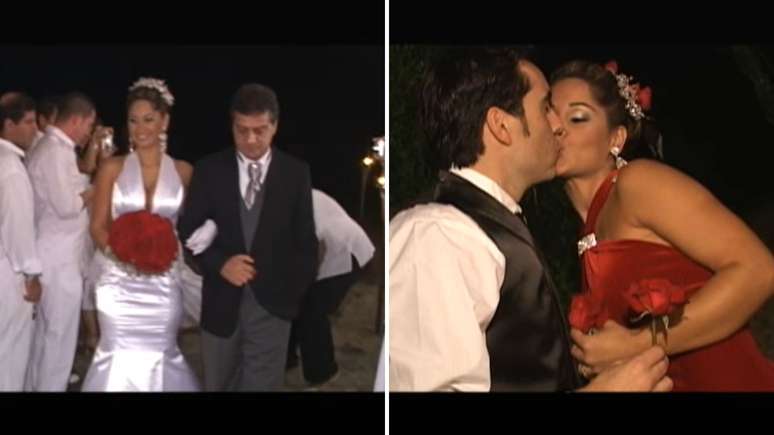 Maíra Cardi em casamento com Marcelo Faria - Reprodução/Youtube