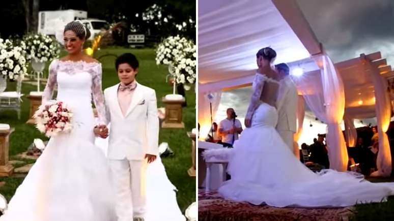 Maíra Cardi em casamento com Greto Guariz - Reprodução/Youtube
