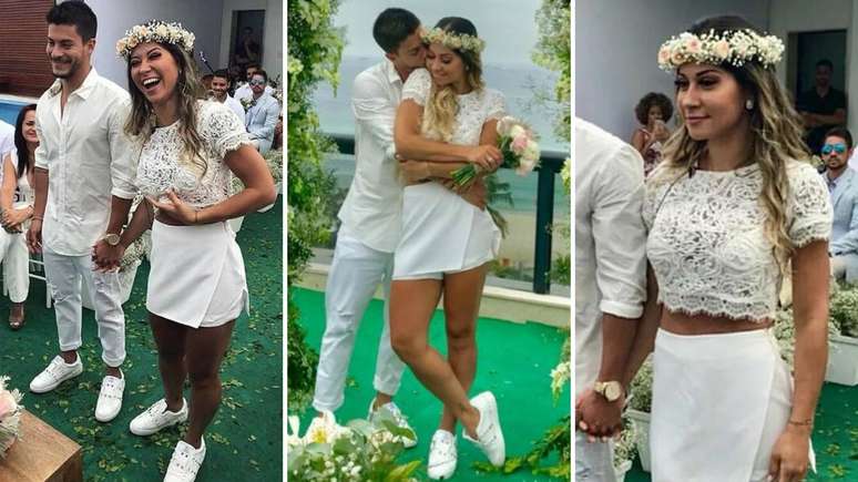 Maíra Cardi em casamento com Arthur Aguiar - Reprodução/Instagram