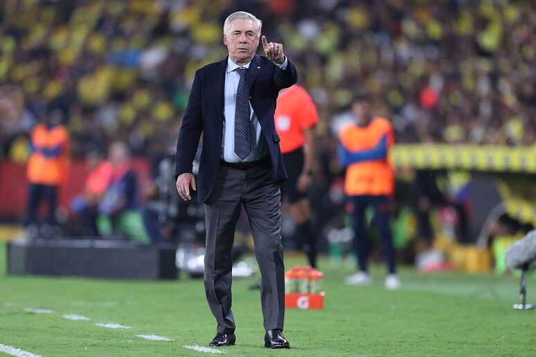Carlo Ancelotti em primeira partida como técnico da seleção brasileira