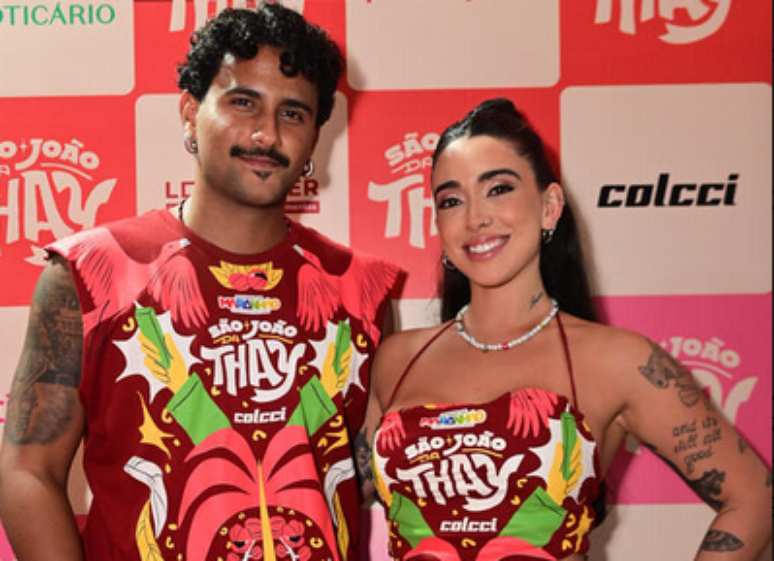 Lucas Pizane e Giovanna Lima curtem o São João da Thay