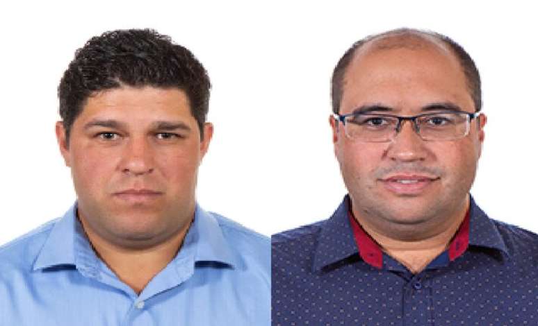 Thiago Rubens (esq.) e Natan da Saúde (dir.) são suspeitos de um falso sequestro durante a campanha eleitoral de 2024.