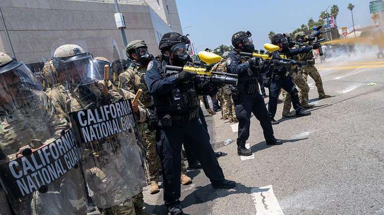 O presidente Trump enviou a Guarda Nacional para Los Angeles