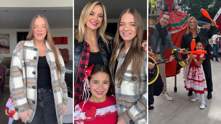 Ticiane Pinheiro, Manu e Rafa Justus 
