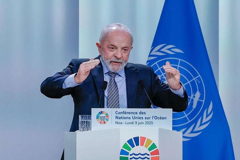 O presidente Luiz In&aacute;cio Lula da Silva (PT) participou nesta segunda-feira (9/6) da 3&ordf; Confer&ecirc;ncia das Na&ccedil;&otilde;es Unidas sobre os Oceanos (UNOC3) em Nice, na Fran&ccedil;a