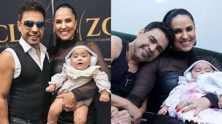 Filha mais nova de Zezé di Camargo conhece Luciano e assiste show