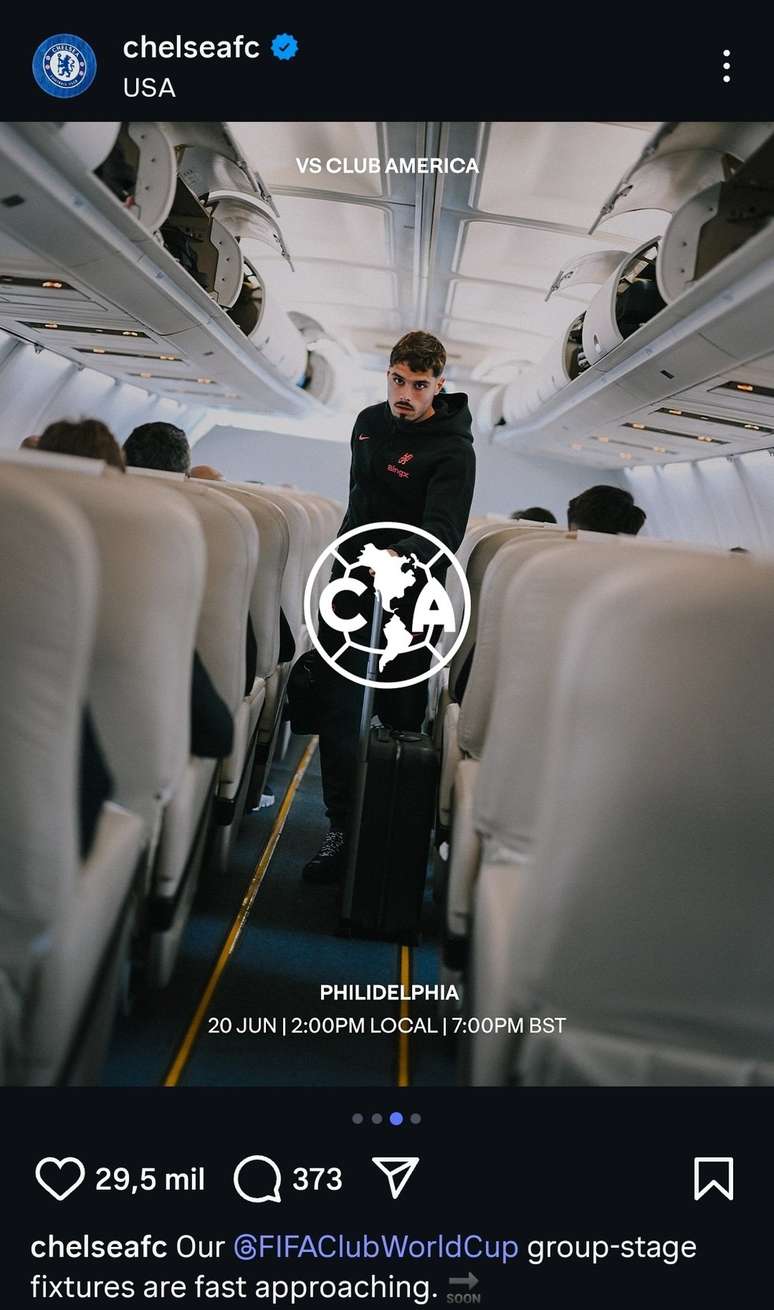 Chelsea confunde o Rubro-Negro com Am&eacute;rica-M&Eacute;X em post da Copa de Clubes &mdash;