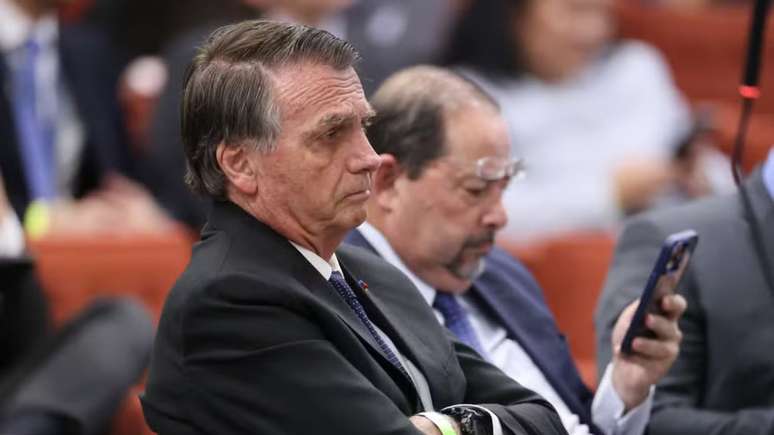 Bolsonaro durante interrogatório na 1ª Turma do STF sobre trama golpista