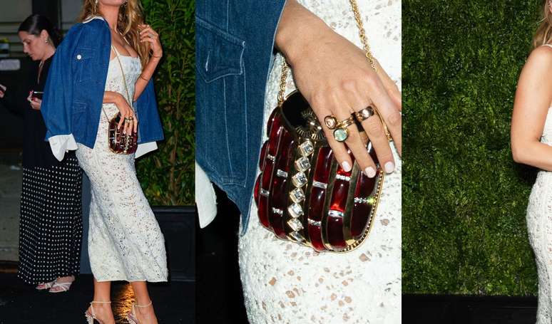 Blake Lively combines a white dress with the Chanel bag that imitates the Egyptian Scarabeo of $ 288,000. See the details of the look! Blake Lively combines a white dress with the Chanel bag that imitates the Egyptian Scarabeo of $ 288,000. See the details of the look!