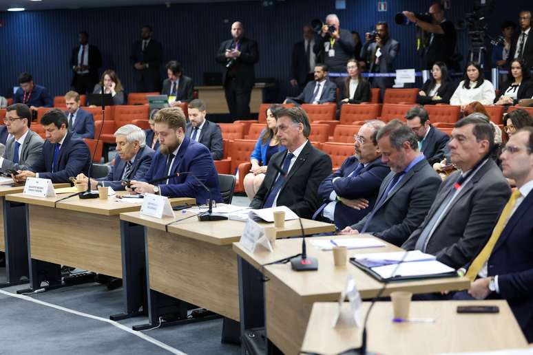 Jair Bolsonaro durante segundo dia do interrogatório da suposta trama golpista