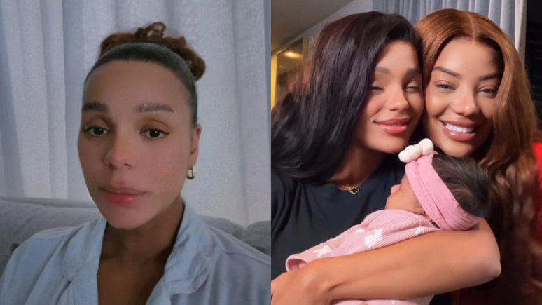 Brunna solta o verbo após críticas por dar mamadeira à filha: 'Muito chata'