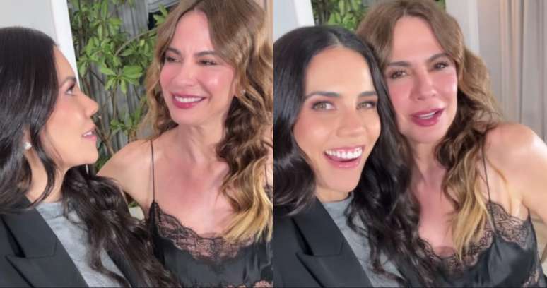 Daniela Albuquerque foi até o apartamento de Luciana Gimenez gravar uma conversa para o 'Sensacional'