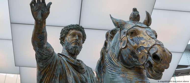 Para os romanos, Marco Aurélio foi um imperador exemplar