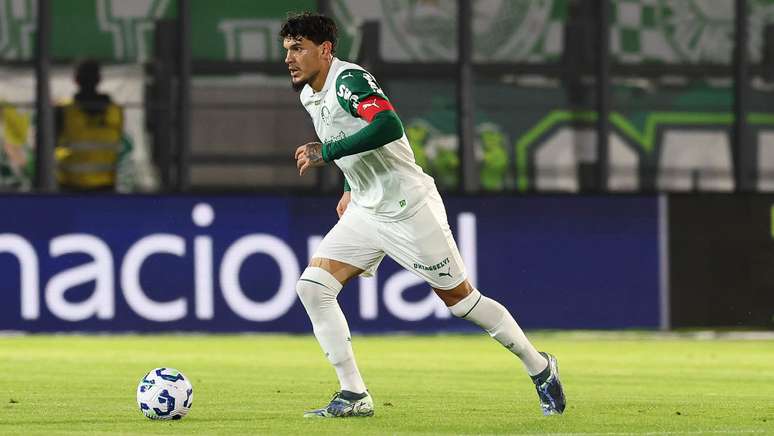 Gustavo Gómez em ação pelo Palmeiras (Foto: Cesar Greco/Palmeiras/by Canon)