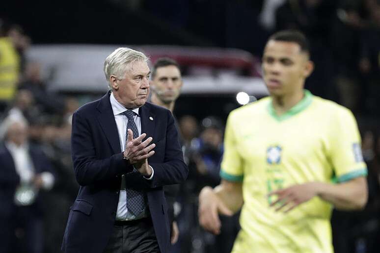 Ancelotti ganhou primeira partida como treinador do Brasil