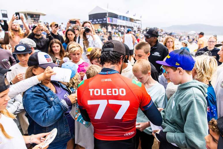 Filipe Toledo foi eliminado nas oitavas em Trestles. 
