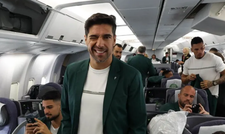 Palmeiras, do técnico Abel Ferreira, embarcou para os EUA na última sexta-feira, 09