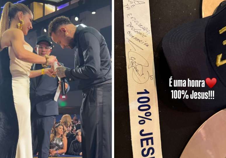 Deolane recebe dedicatória de Neymar em Leilão Beneficente