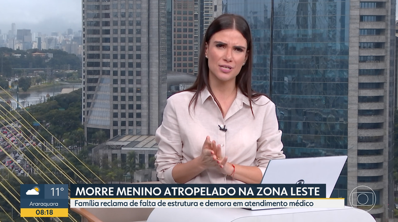 Sabina Simonato se comove durante BDSP com caso de viol&ecirc;ncia dom&eacute;stica