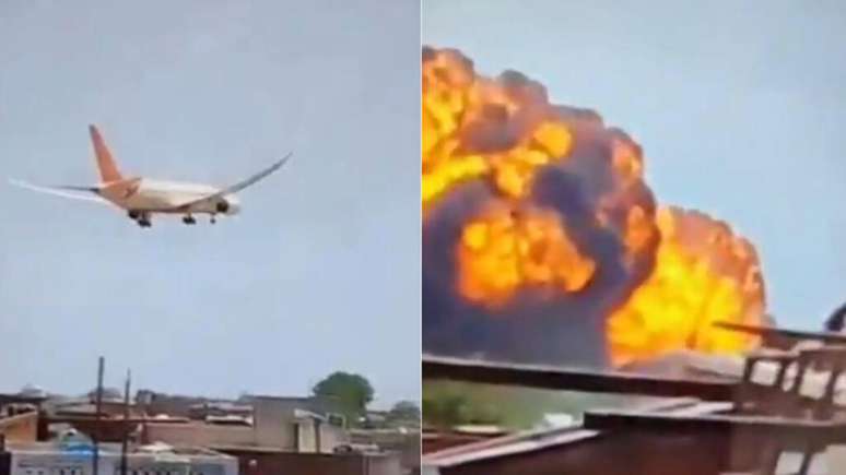 The Air India plane crashes in the north -west of the country with 242 people on board The Air India plane crashes in the north -west of the country with 242 people on board