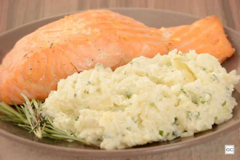 Arroz cremoso com salmão – Foto: Gisele Tesser