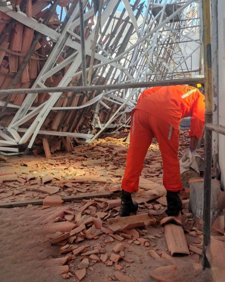 Desabamento de teto de igreja aconteceu na Bahia