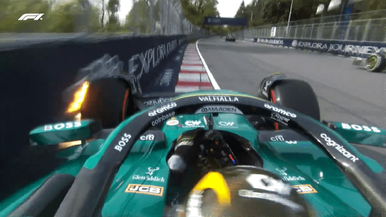 Stroll bate o carro durante treino livre 2 no Canadá