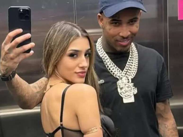 Bia Miranda e Gato Preto quando mantinham relação (Foto: Redes Sociais)