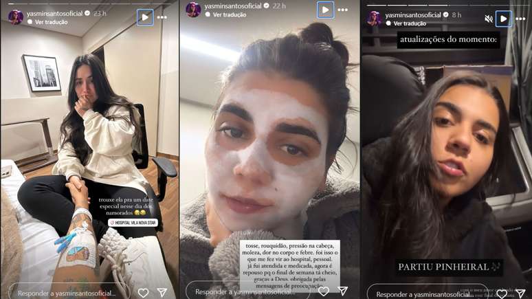 Stories de Yasmin Santos