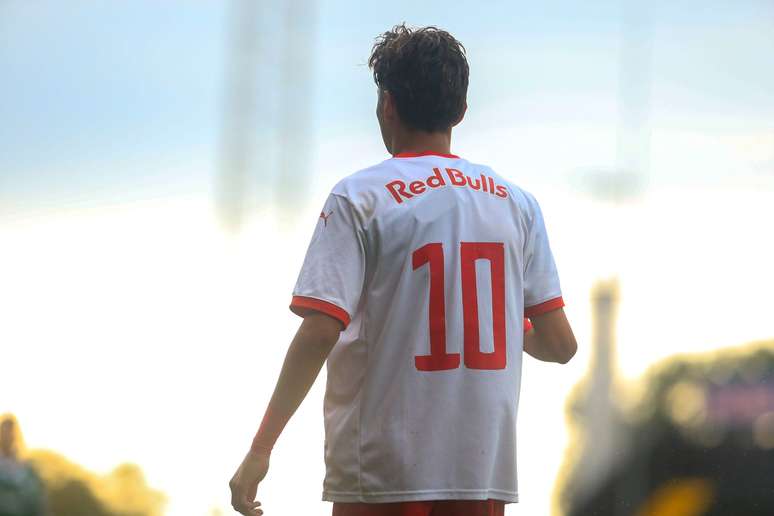 Yuri Leles, jogador do time sub-20 do Red Bull Bragantino. 