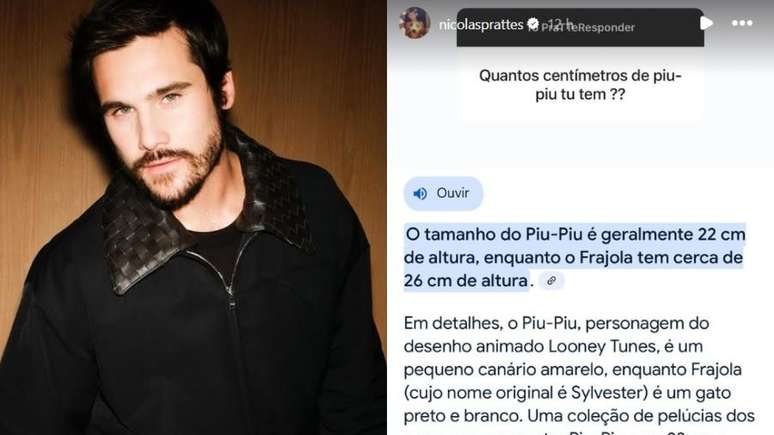 Nicolas Prattes fala sobre tamanho de pênis