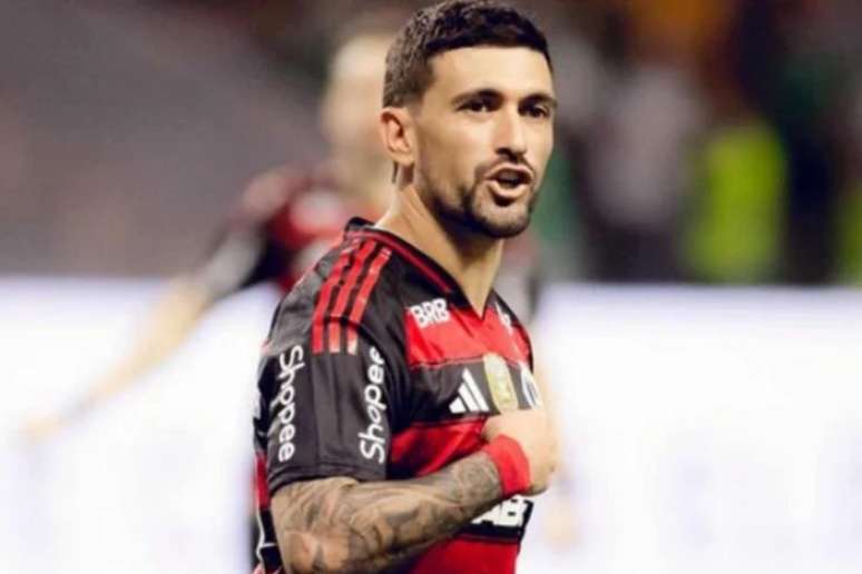 Arrascaeta em ação pelo Flamengo