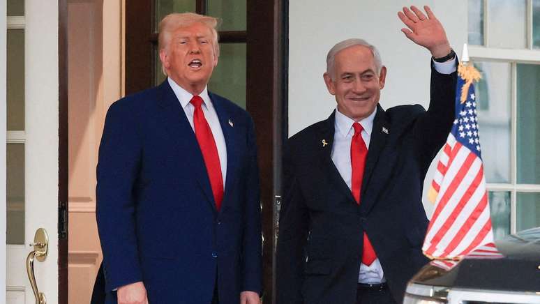 Donald Trump e Benjamin Netanyahu se encontraram em abril
