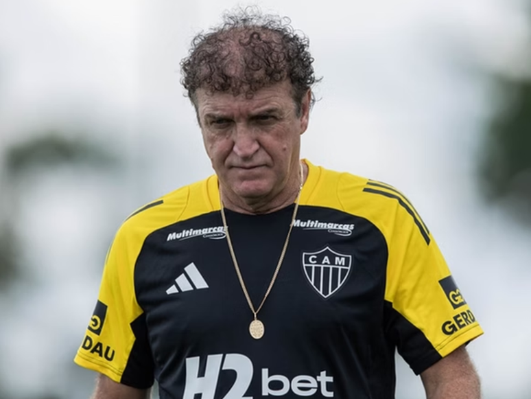 Cuca comanda treino do Atlético-MG (Foto: Pedro Souza/Atlético)