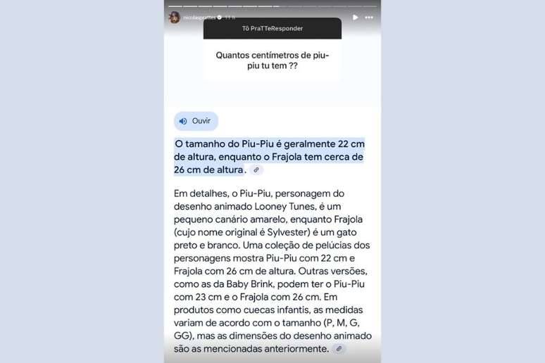 Nicolas Prattes respondeu f&atilde; que perguntou "tamanho do piu-piu" de forma inusitada